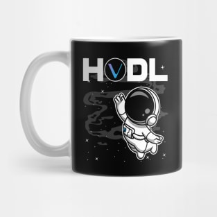 HODL Astronaut Vechain VET Coin To The Moon Crypto Token Cryptocurrency Blockchain Wallet Birthday Gift For Men Women Kids Mug